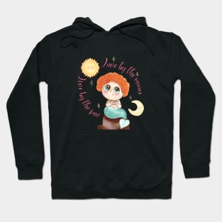 live by sun love by moon mermaid Hoodie